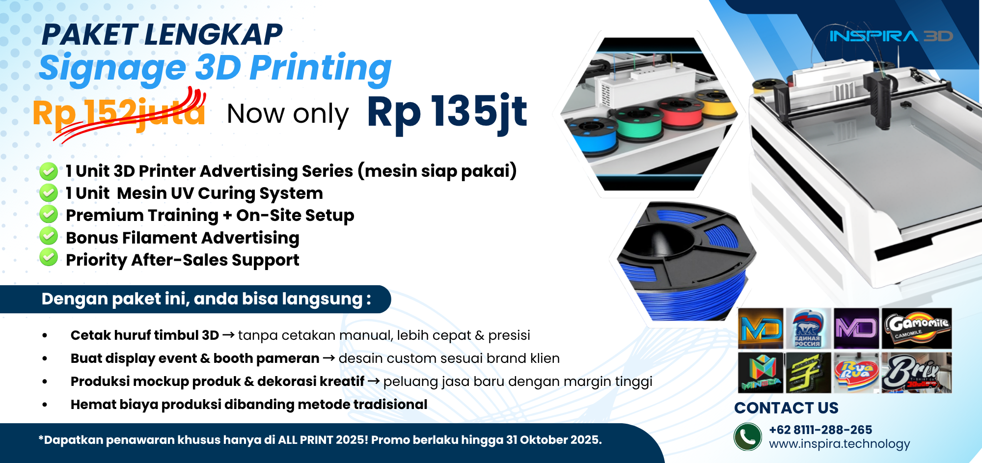 Voucer ADV PRINTER INSPIRA 3D